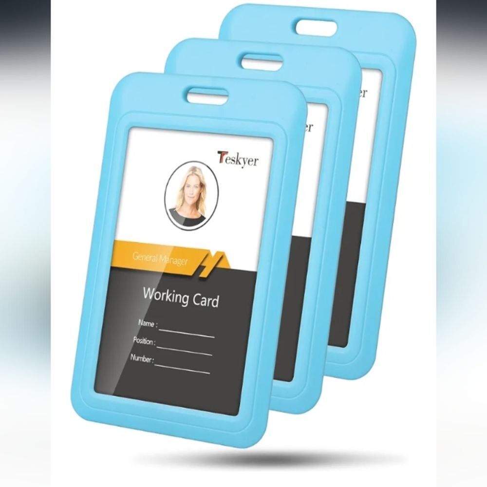 Set Of 4 ID Badge Holders NWT